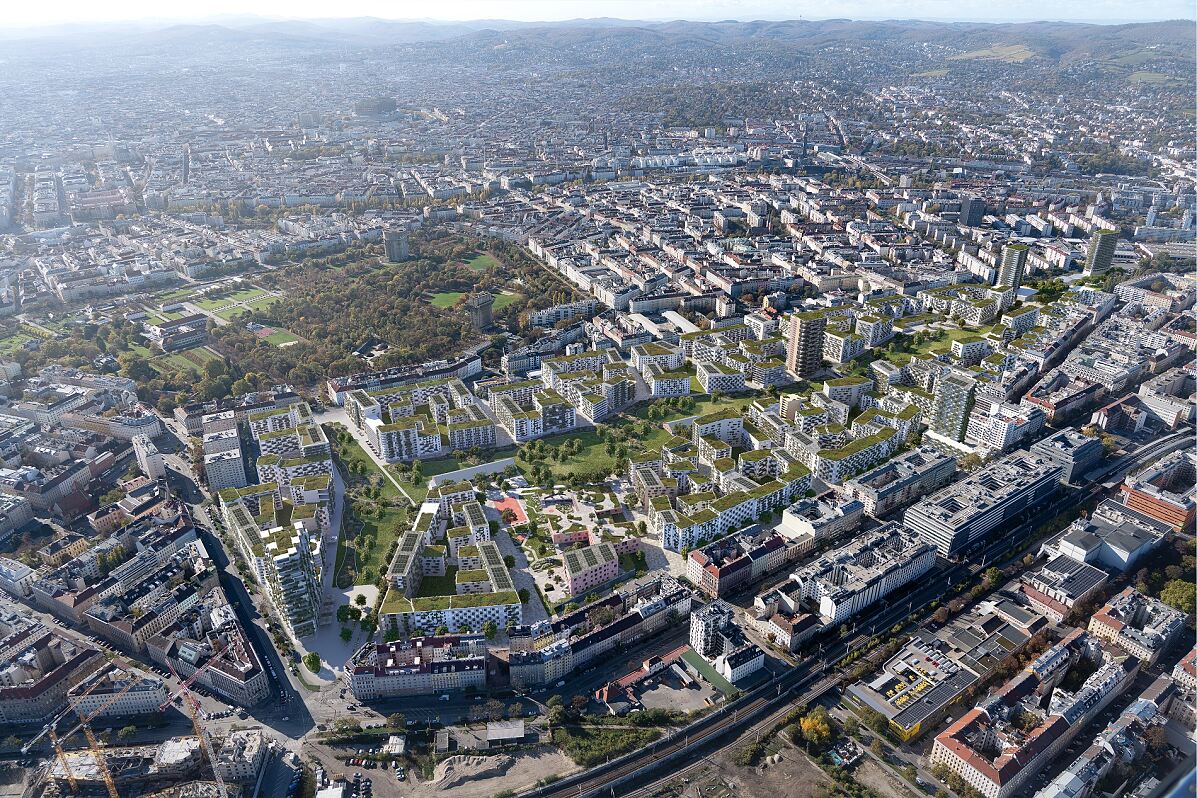 Visualisierung des neuen Stadtquartiers