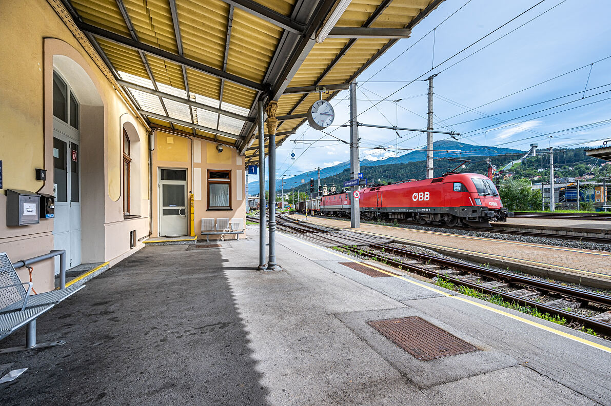 Am Innsbrucker Westbahnhof wird gearbeitet