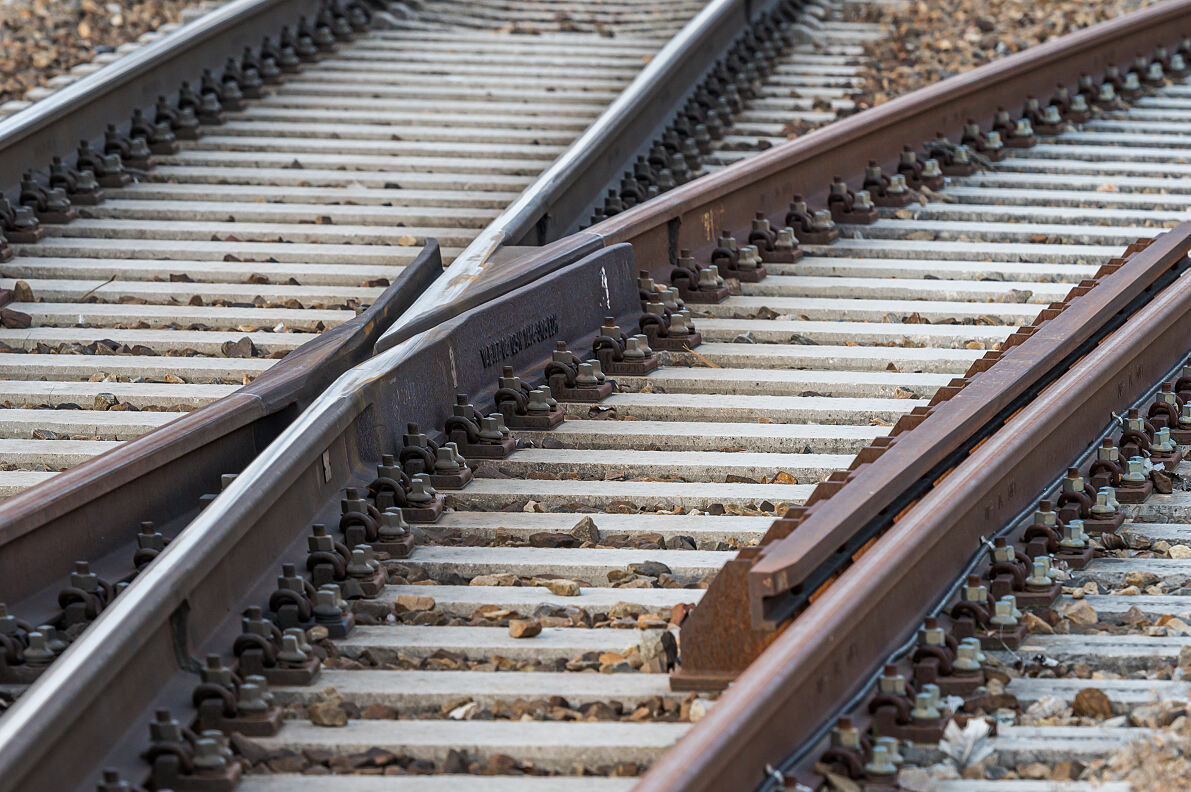Weichenneulage im Bahnhof Bludenz (Symboldbild)