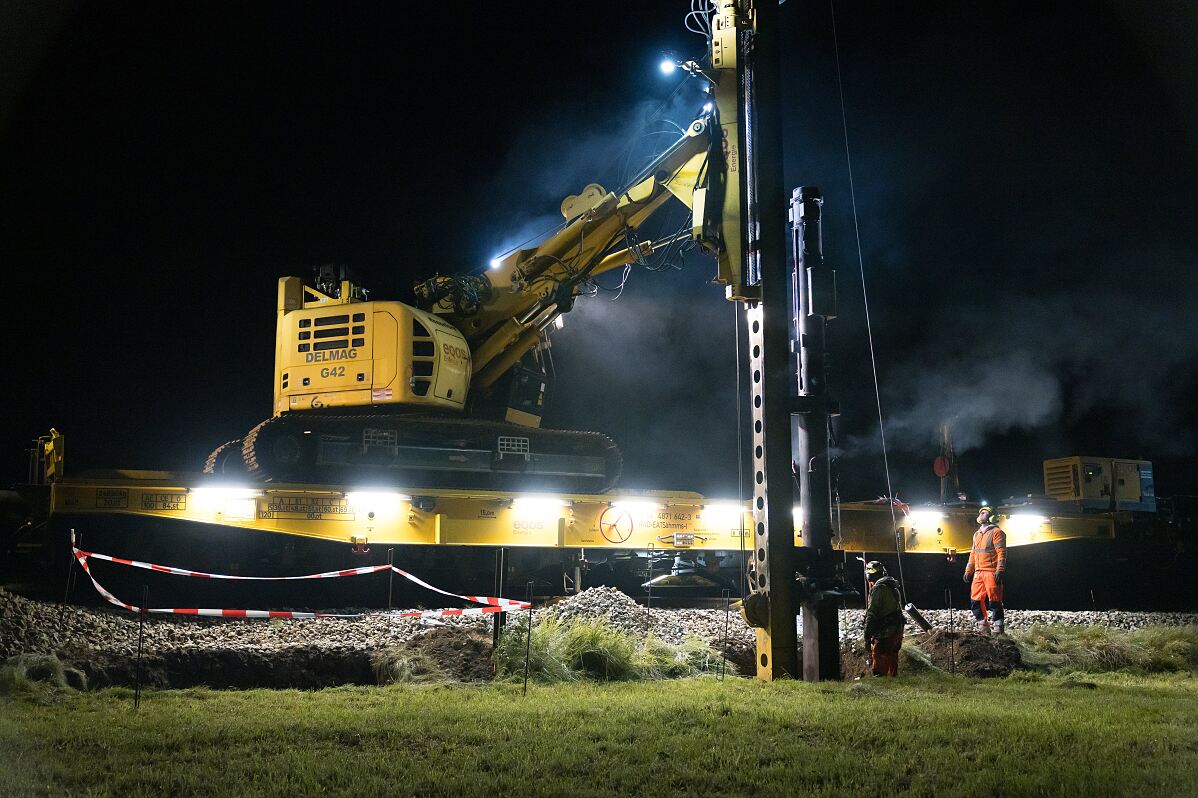 Nachtarbeiten Elektrifizierung