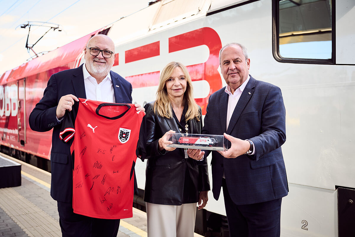 Loktaufe am Wiener Hauptbahnhof