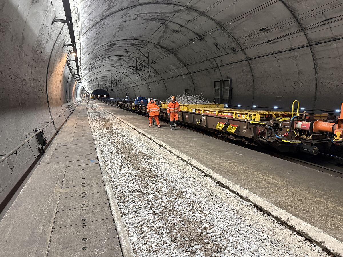 ÖBB rüsten die Tunnels der Unterinntaltrasse auf