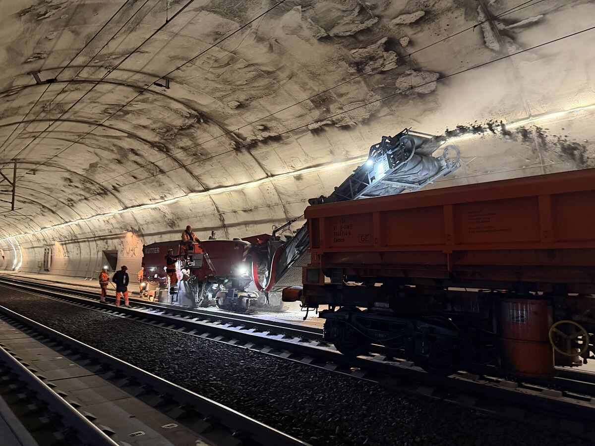 ÖBB rüsten die Tunnels der Unterinntaltrasse auf