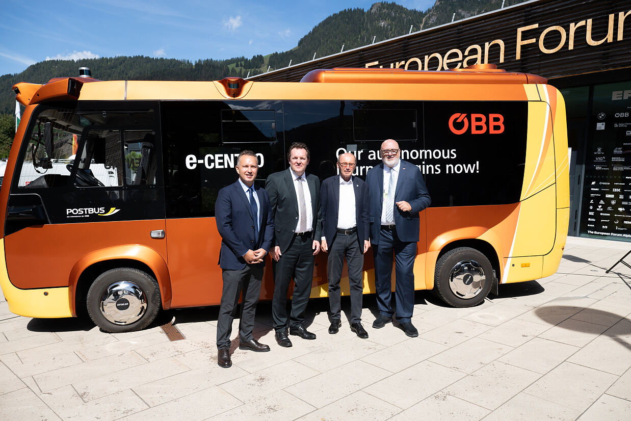 Autonomer Bus in Alpbach