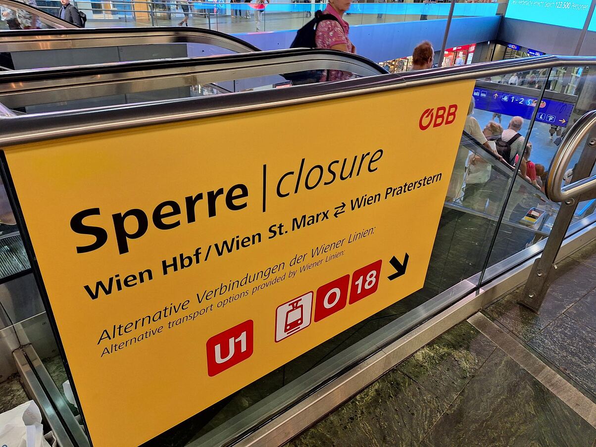 Hauptsperre der Wiener Stammstrecke
