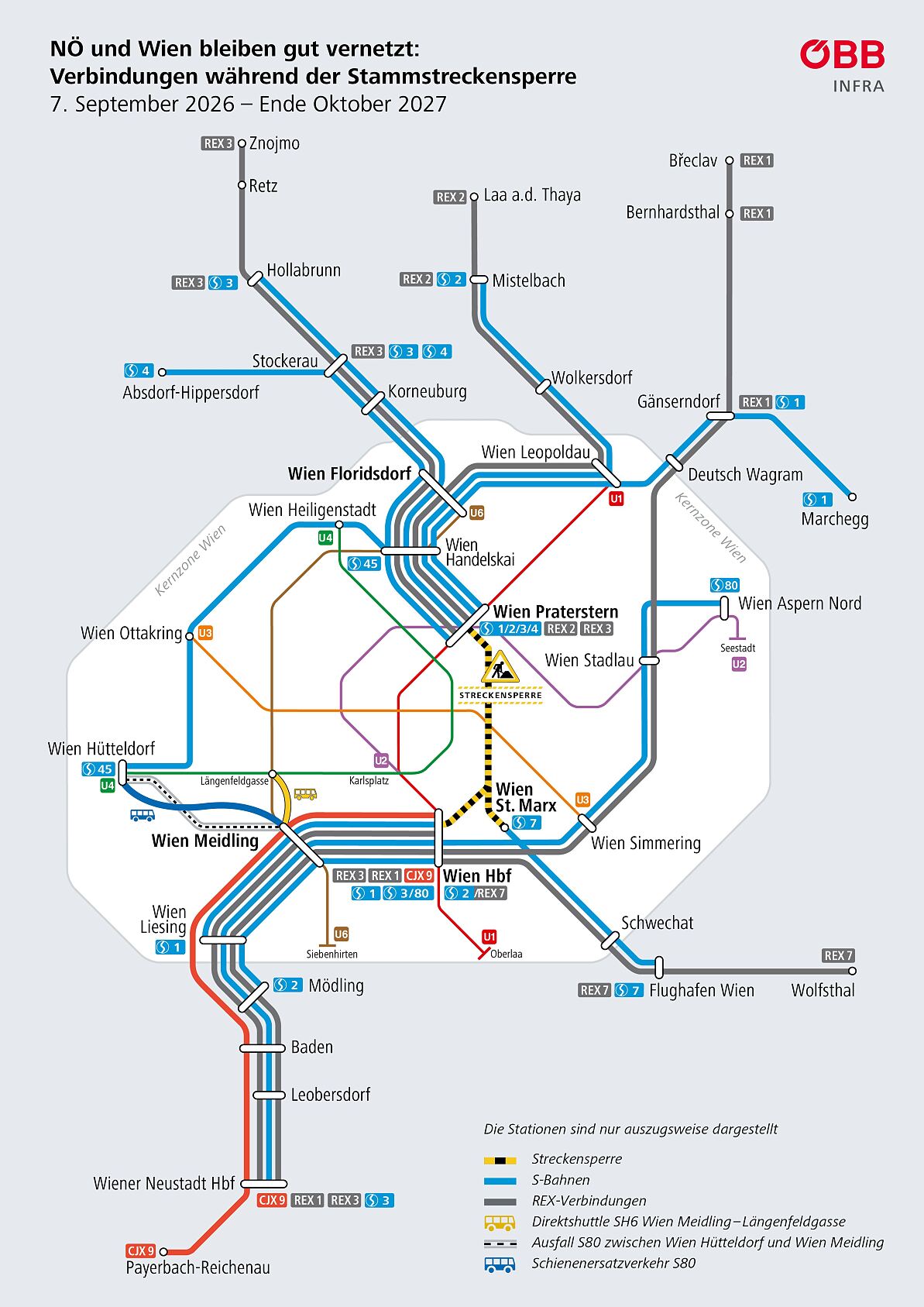 Hauptsperre Wien und NÖ