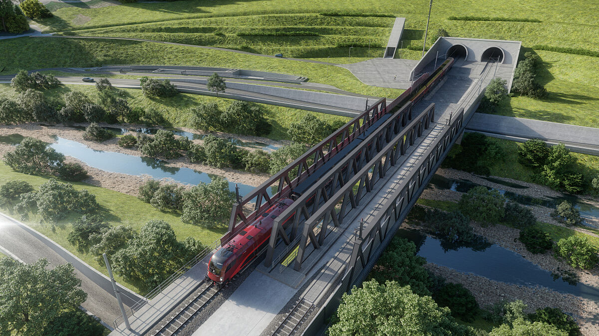 Semmering-Basistunnel_Portal Gloggnitz