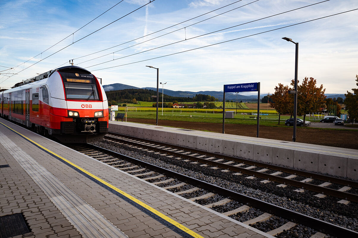 Fertigstellung Haltestelle Kappel am Krappfeld