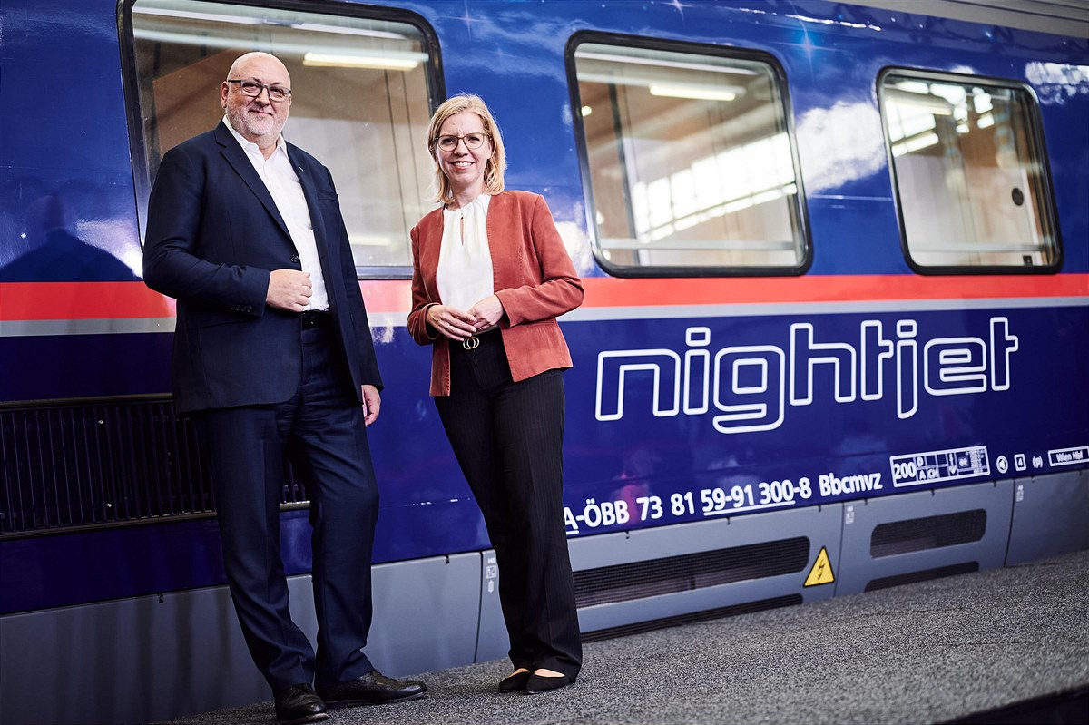 20211004-Bild2_OEBB-CEO-Andreas-Matth-Klimaschutzministerin-Leonore-Gewessler-c-OEBB--Marek-Knopp