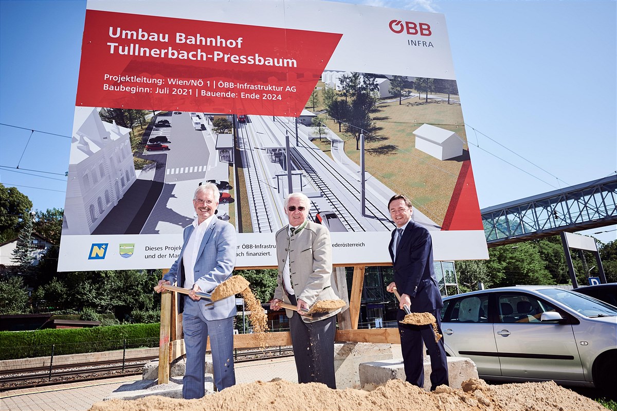 20210803_Baustart-Tullnerbach-Pressbaum_vlnr-Karl-Wilfing-Johann-Novometsky-Hubert-Hager-c-OEBB-Marek-Knopp