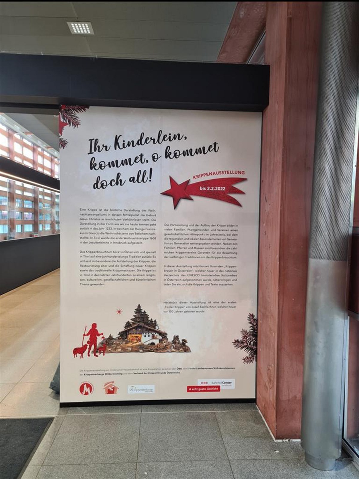 Krippenausstellung am Innsbrucker Hauptbahnhof