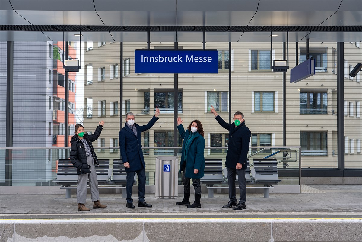 Eröffnung Haltestelle Innsbruck Messe