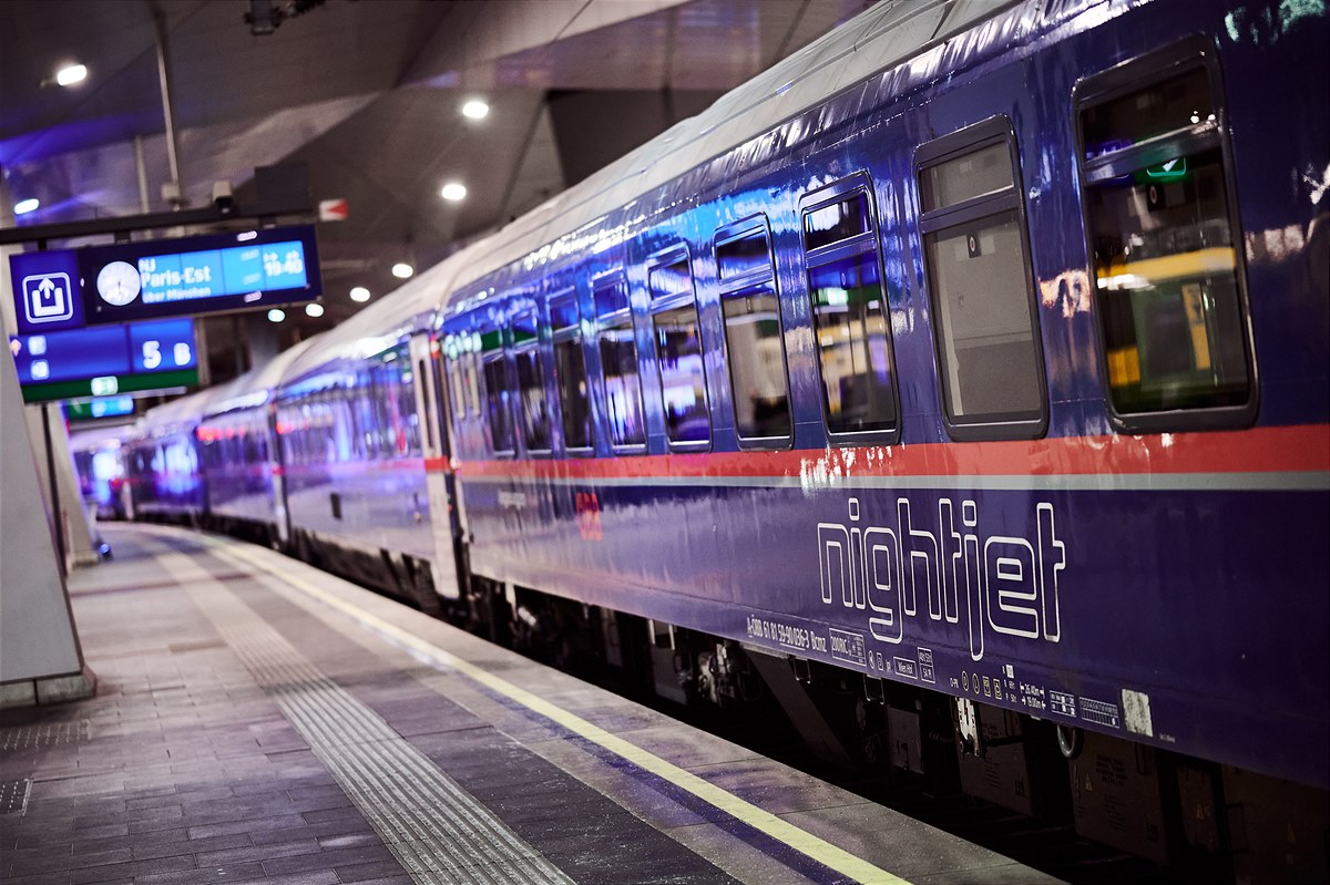 ÖBB Nightjet im Bahnhof Wien Hauptbahnhof (c) ÖBB_Marek Knopp