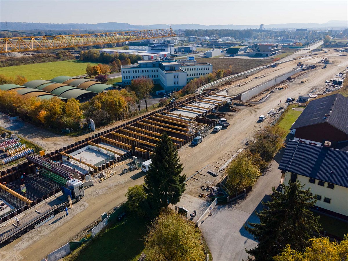 Unterflurtrasse Graz Flughafen