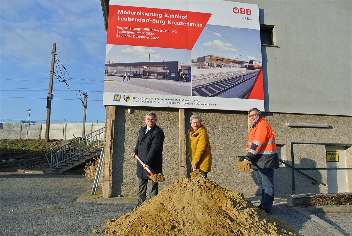 ÖBB_Baustart Bhf Leobendorf-Burg Kreuzenstein_Spatenstich_©ÖBB-Wallner