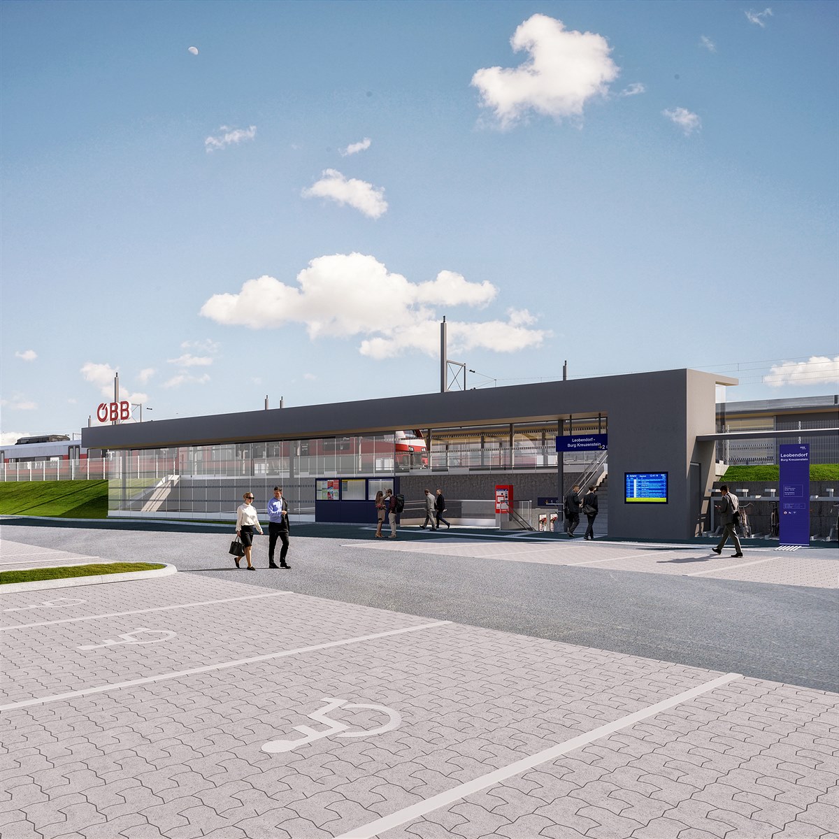 ÖBB_Bhf Leobendorf-Burg Kreuzenstein_Straßenblick_©ÖBB-Reithofer Feuchtenhofer