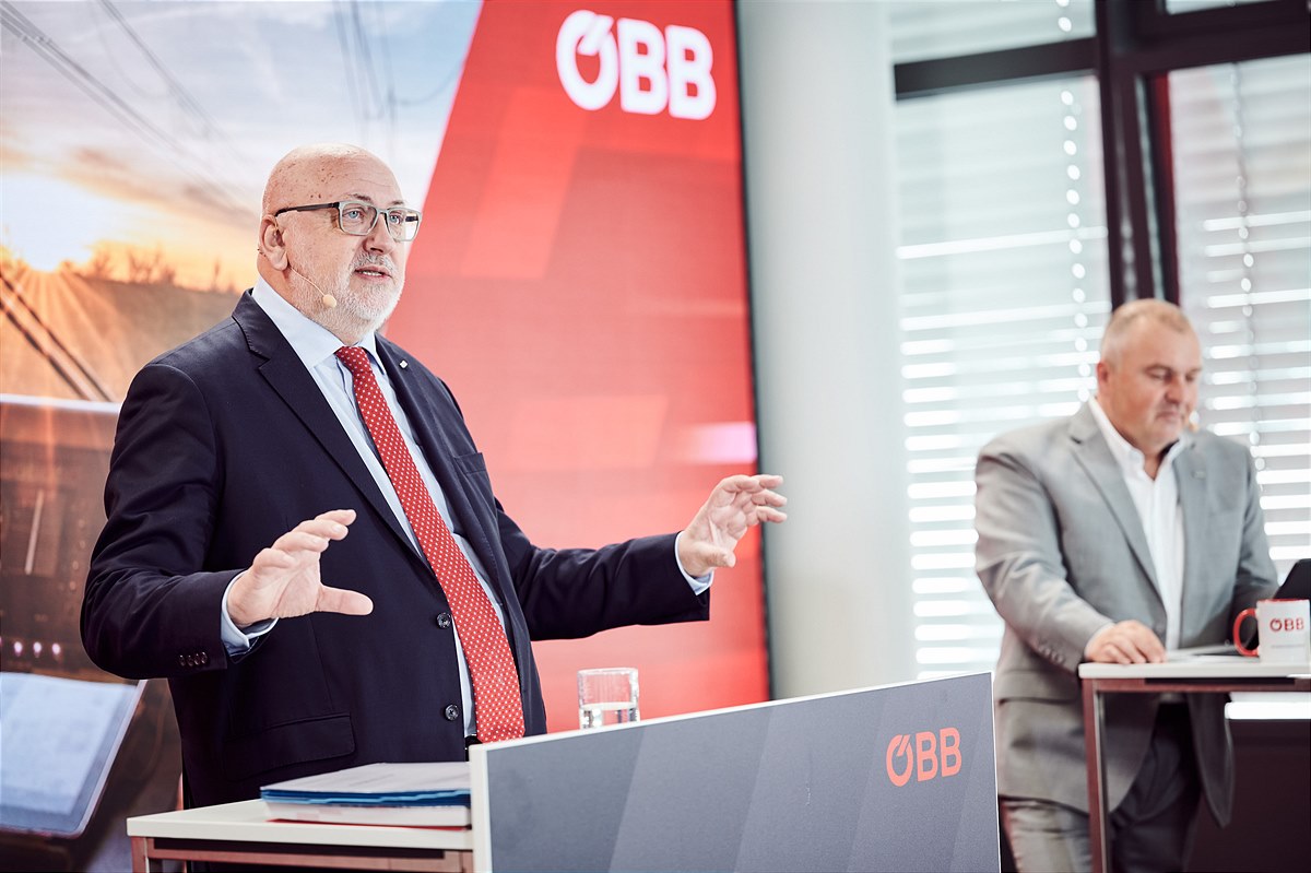 vlnr. CEO Andreas Matthä u. CFO Arnold Schiefer