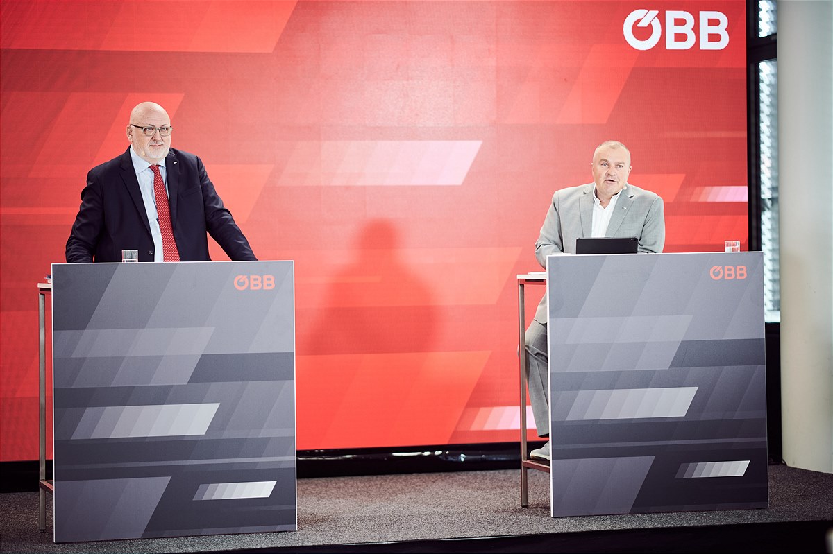 vlnr. CEO Andreas Matthä u. CFO Arnold Schiefer