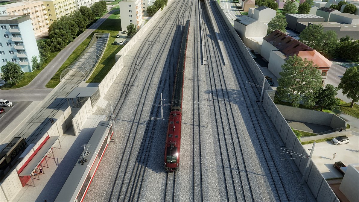 Viergleisiger Ausbau: Linz Hauptbahnhof Westseite