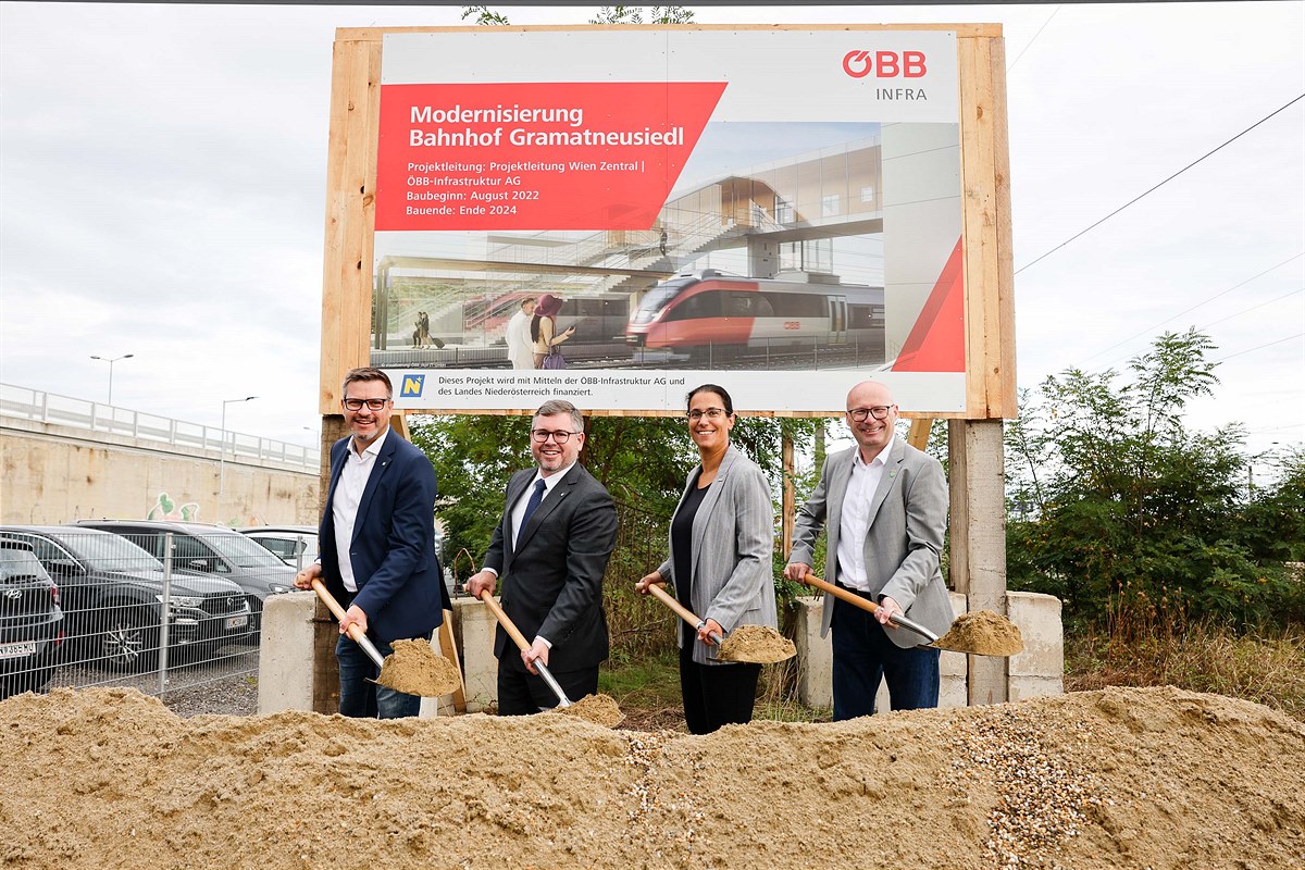 Spatenstich Modernisierung Bf. Gramatneusiedl © ÖBB, Andreas Scheiblecker