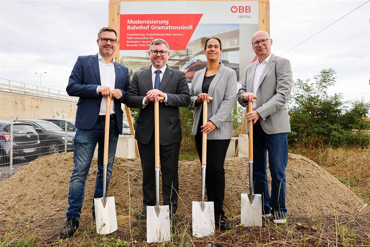 Spatenstich Modernisierung Bf. Gramatneusiedl 2 © ÖBB, Andreas Scheiblecker