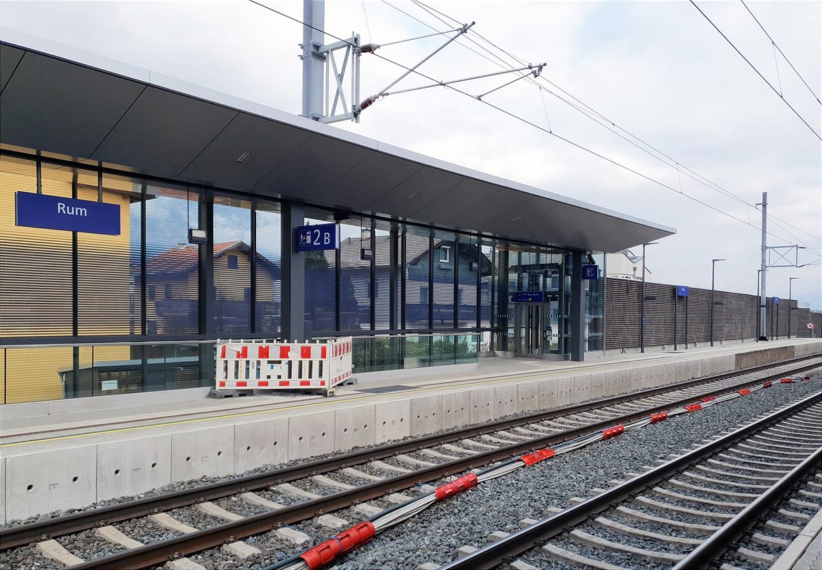 Fertigstellung Bahnhof Rum