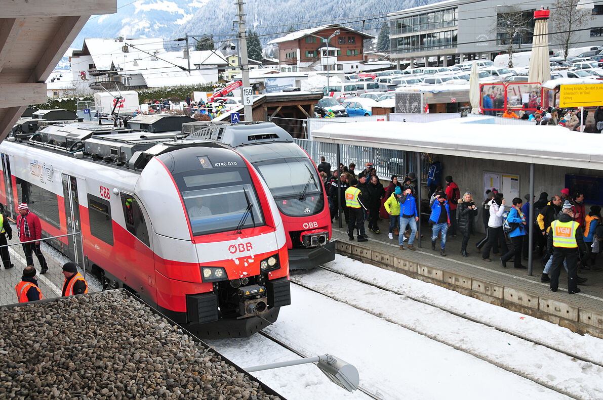 Die ÖBB sorgen für die Mobilität der Fans am Hahnenkammwochenende