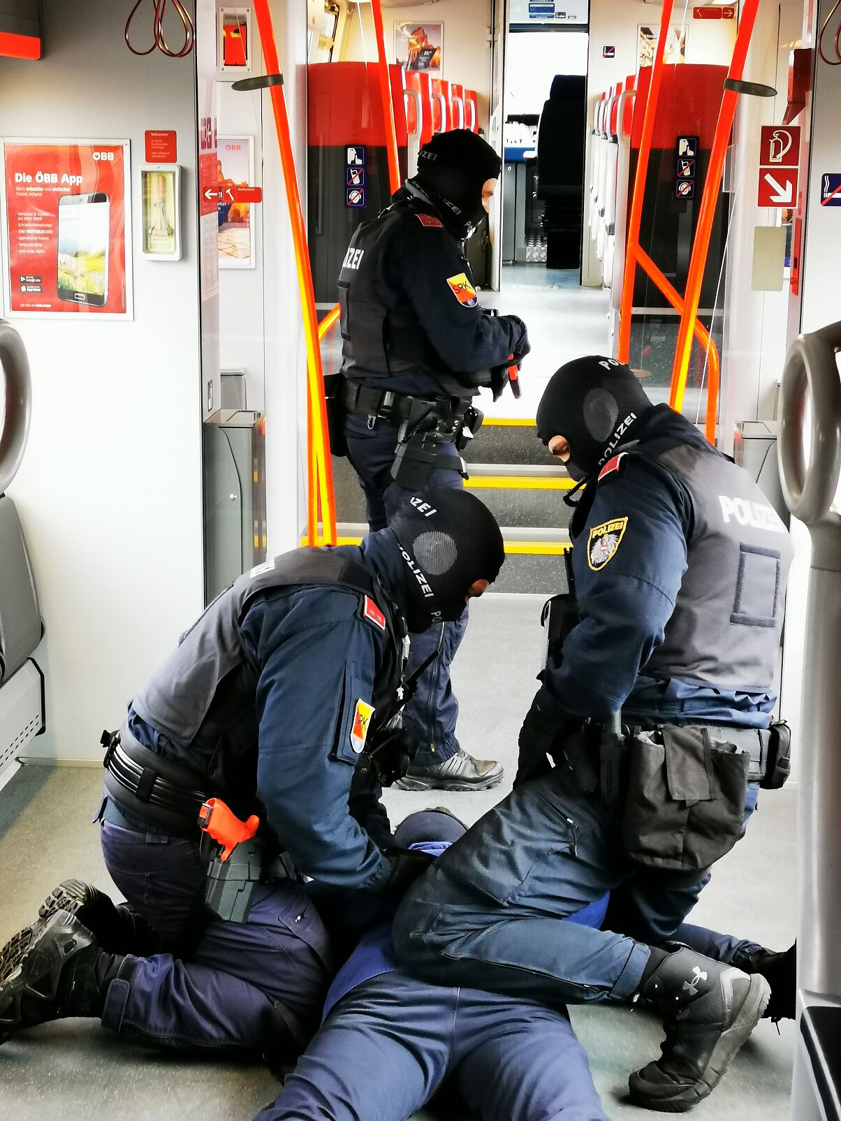 Einsatz im Zug