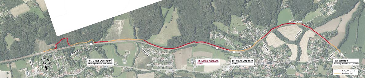 Geh- und Radweg Maria Anzbach © ÖBB