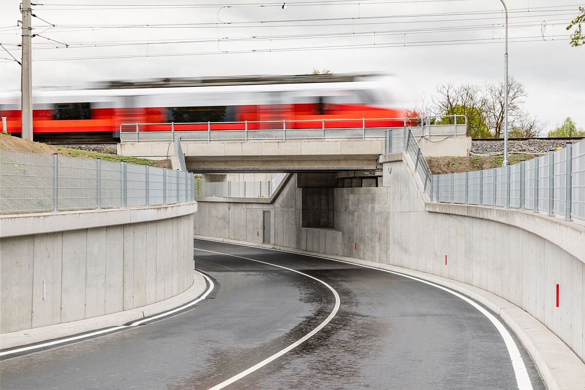 ÖBB Eröffnung Unterführung L6 Deutsch Wagram (Nordbahn)