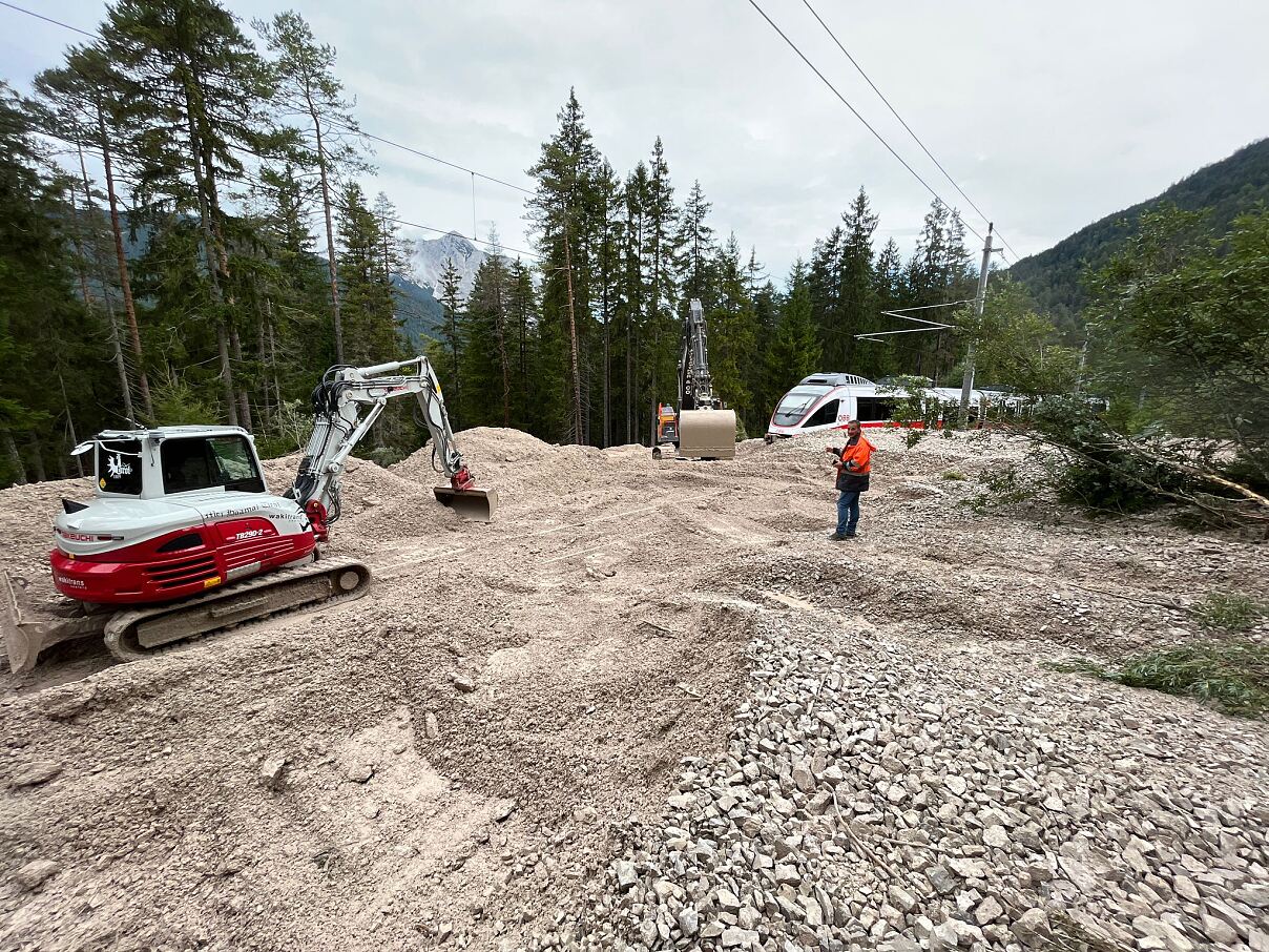 Murenabgang Karwendelbahn
