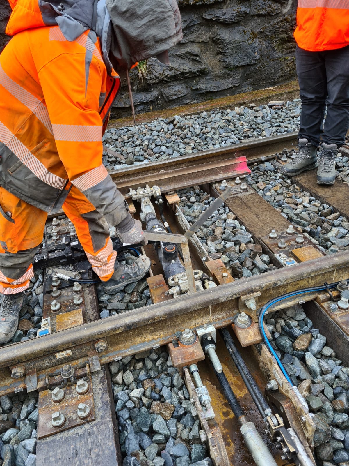 Arbeiten auf der Arlbergbahnstrecke