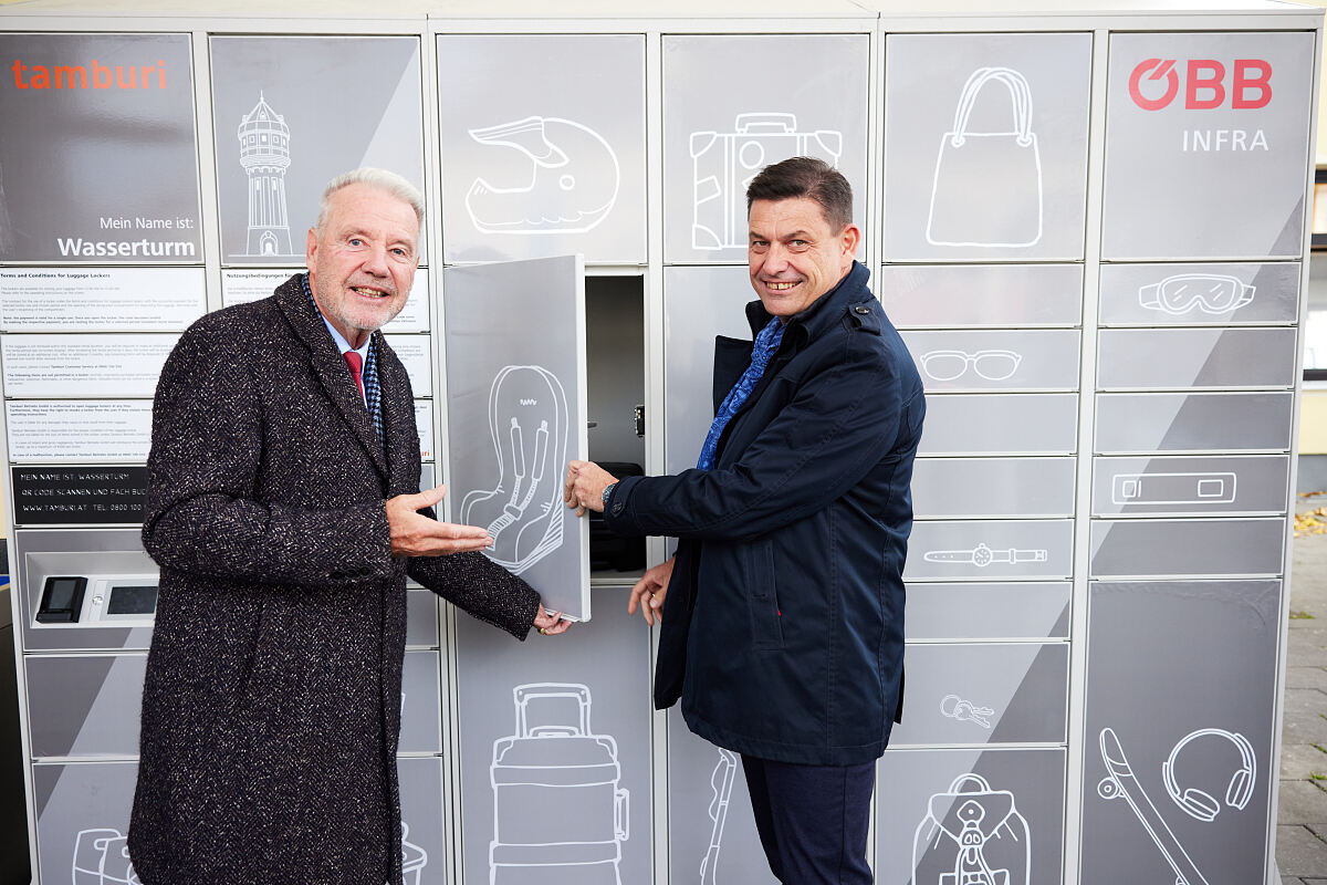 Neue, mulitfunktionale Schließfachsysteme am Hbf. Wr. Neustadt 1