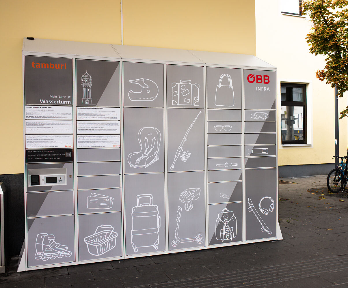 Neue, mulitfunktionale Schließfachsysteme am Hbf. Wr. Neustadt 1