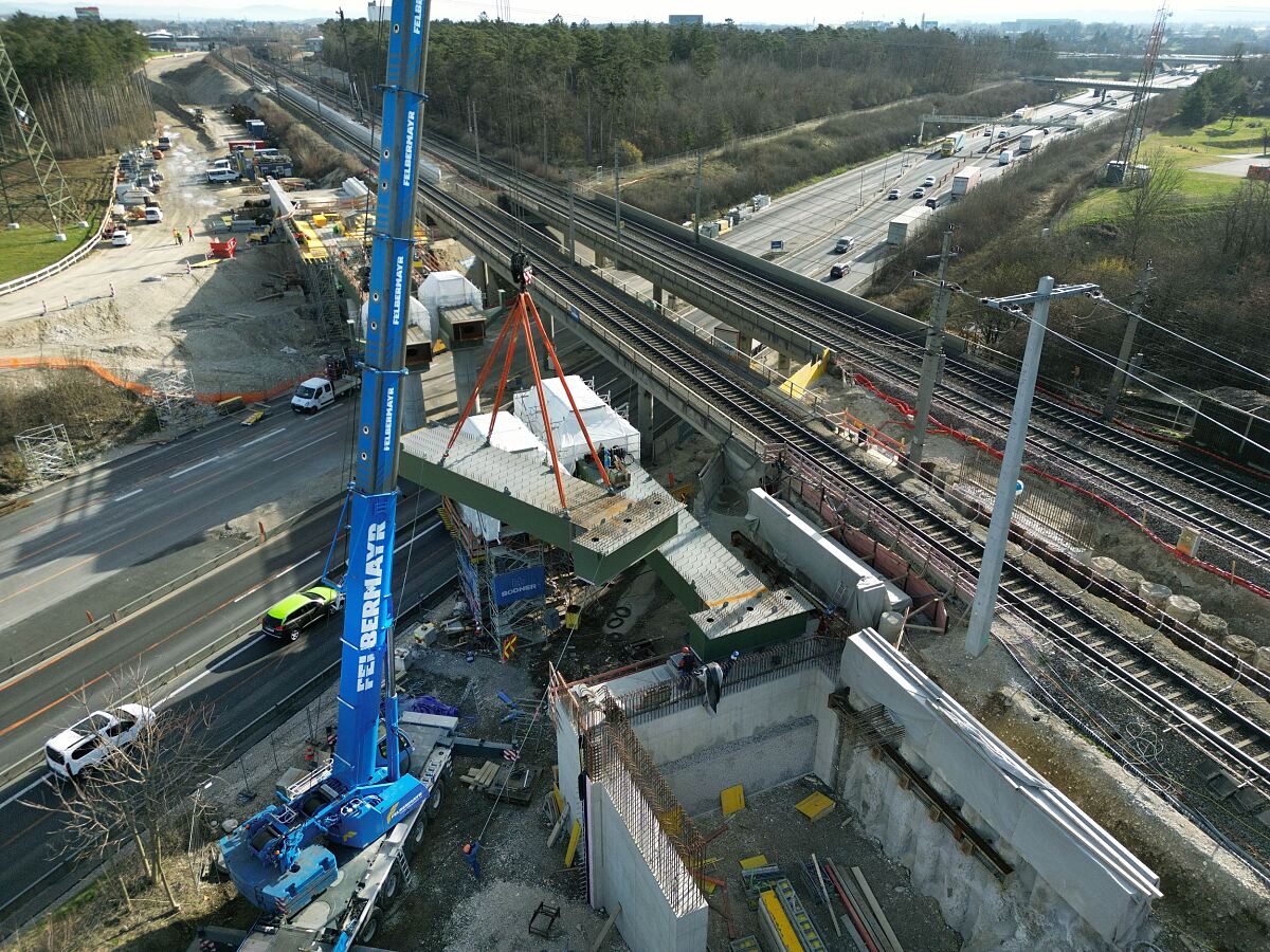 ÖBB_Infra_Ausbau_Wels_Marchtrenk A25 Einhub Brücke_2023