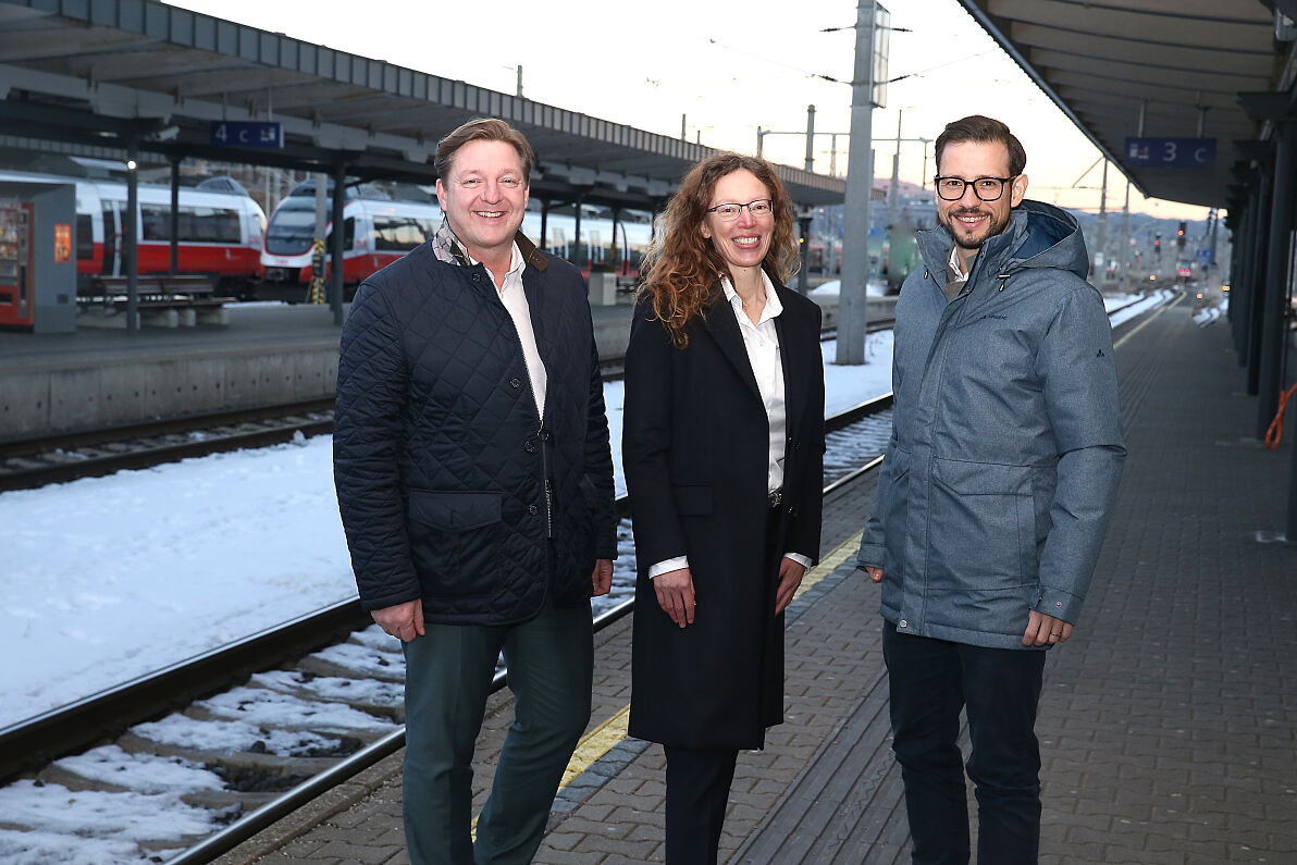 Projektpartner zum Baustart in Villach HBF