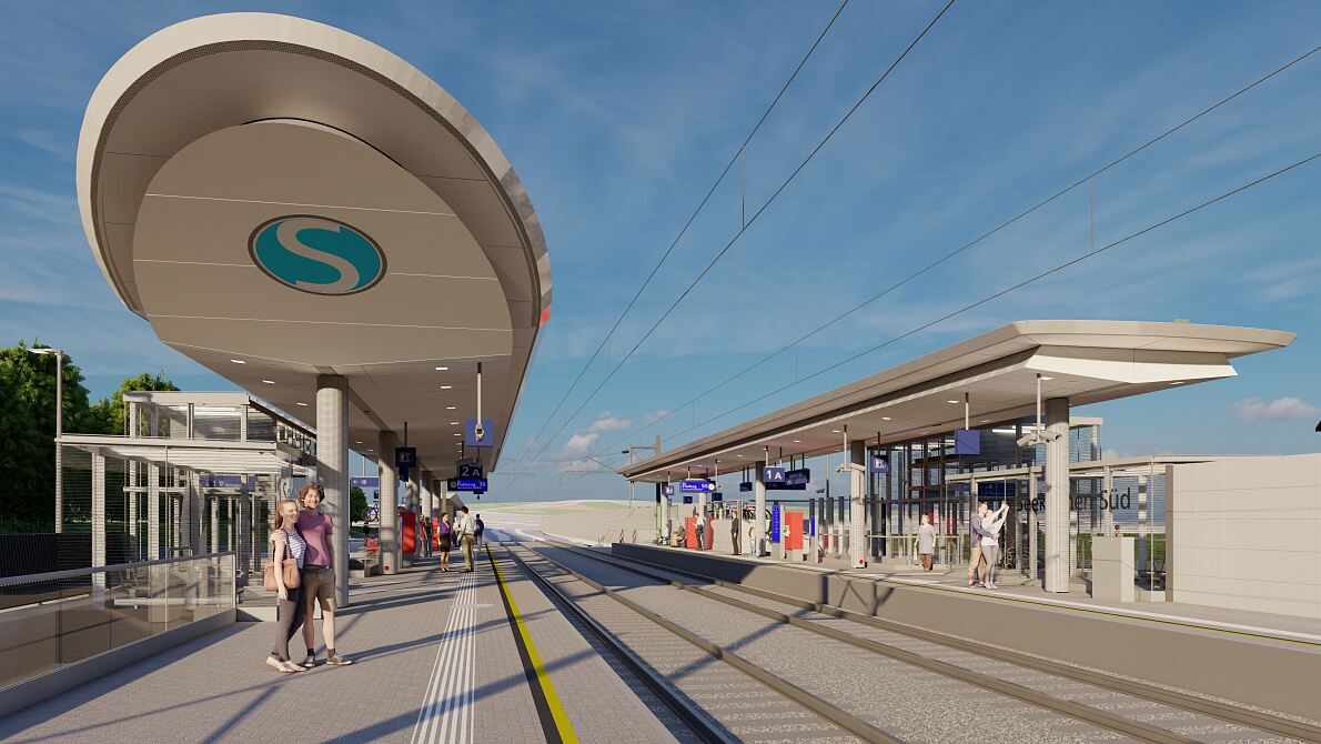 S-Bahn Station im Süden von Seekirchen