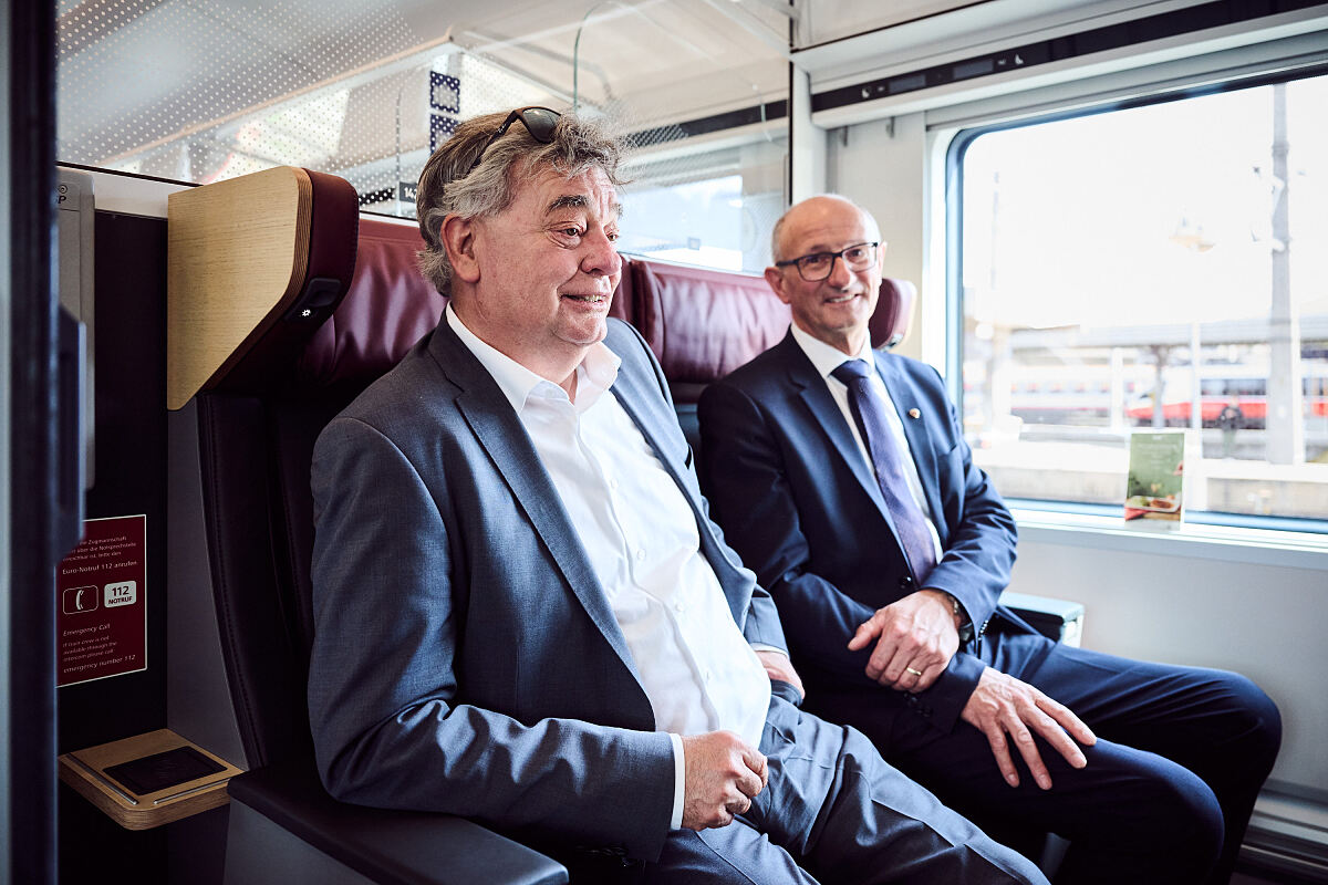 Premierenfahrt Railjet neue Generation - Innsbruck