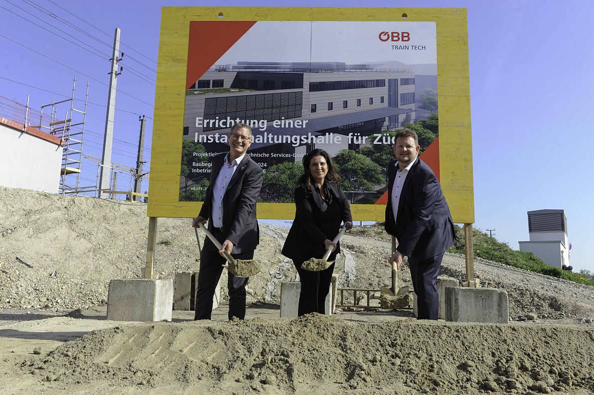 Spatenstich: Neue ÖBB Instandhaltungshalle Floridsdorf