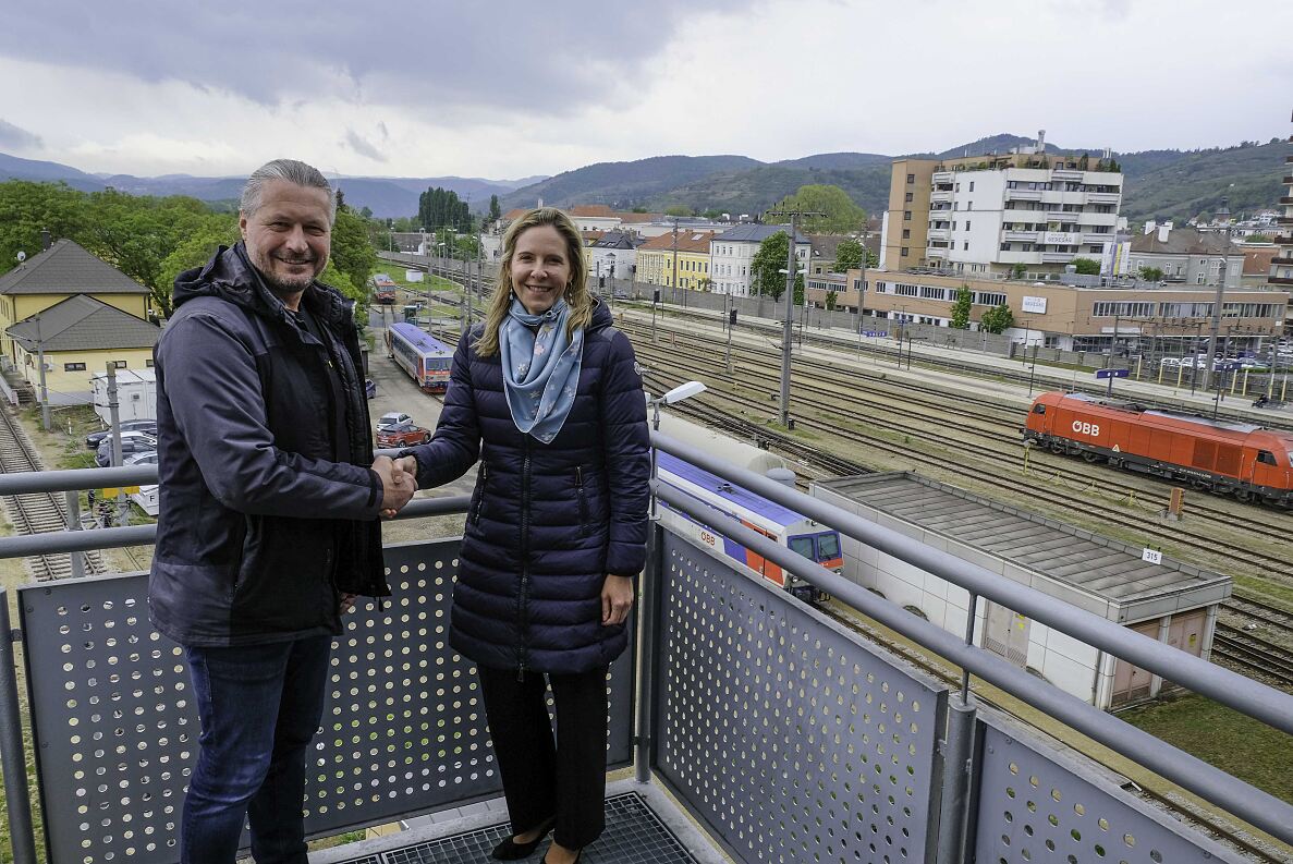 Stadtentwicklung beim Bahnhof Krems