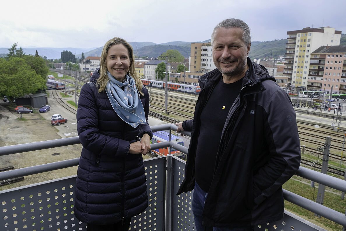 Stadtentwicklung beim Bahnhof Krems