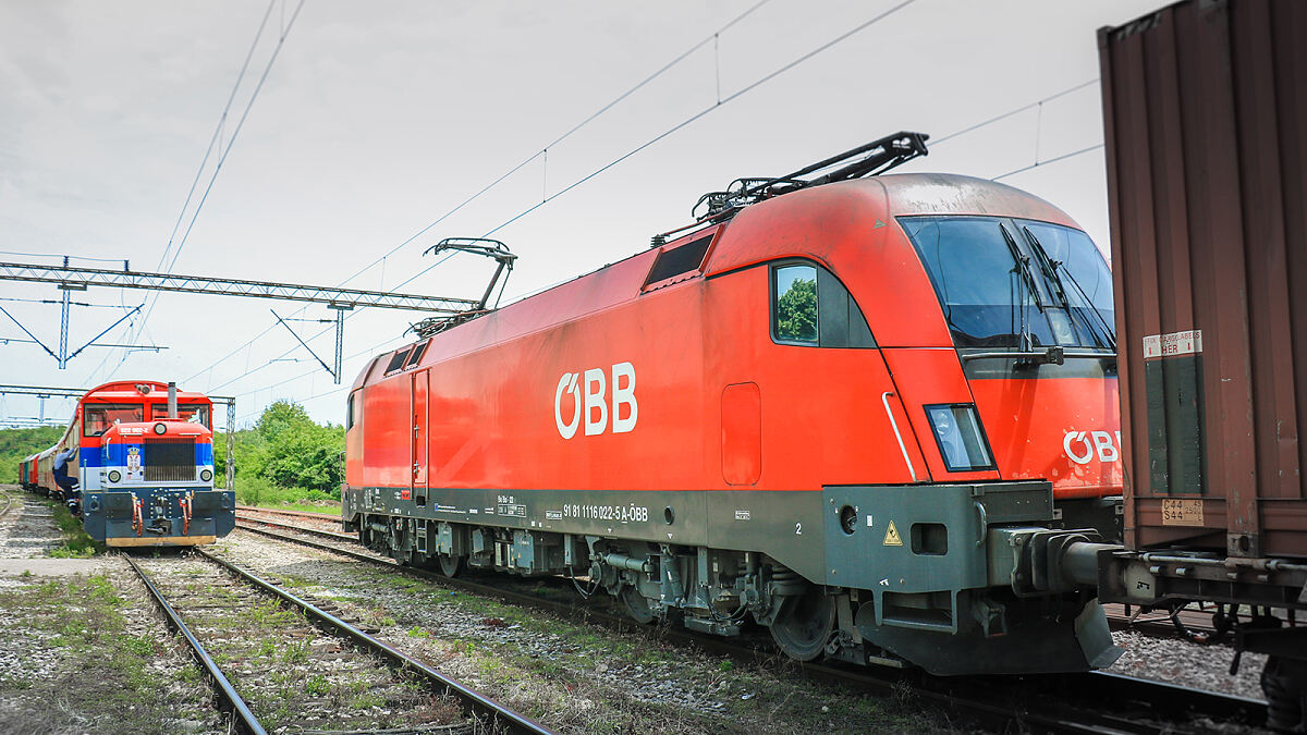 Freight train Serbia 