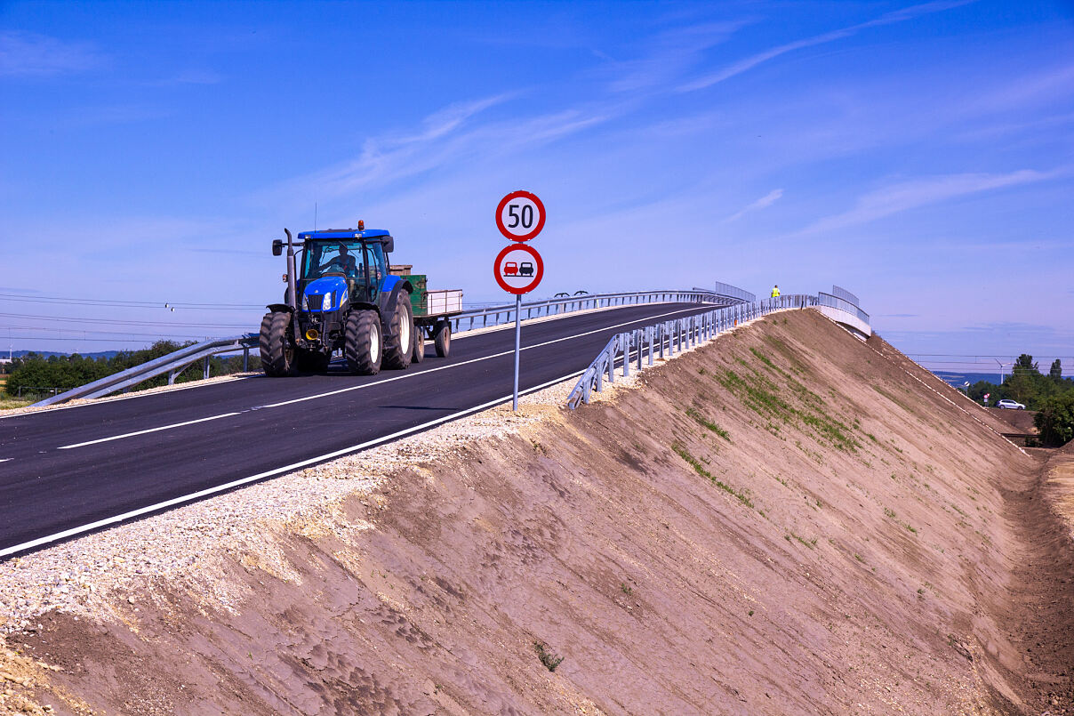 Neue Wirtschaftswegbrücke zwischen Aderklaa und Deutsch-Wagram