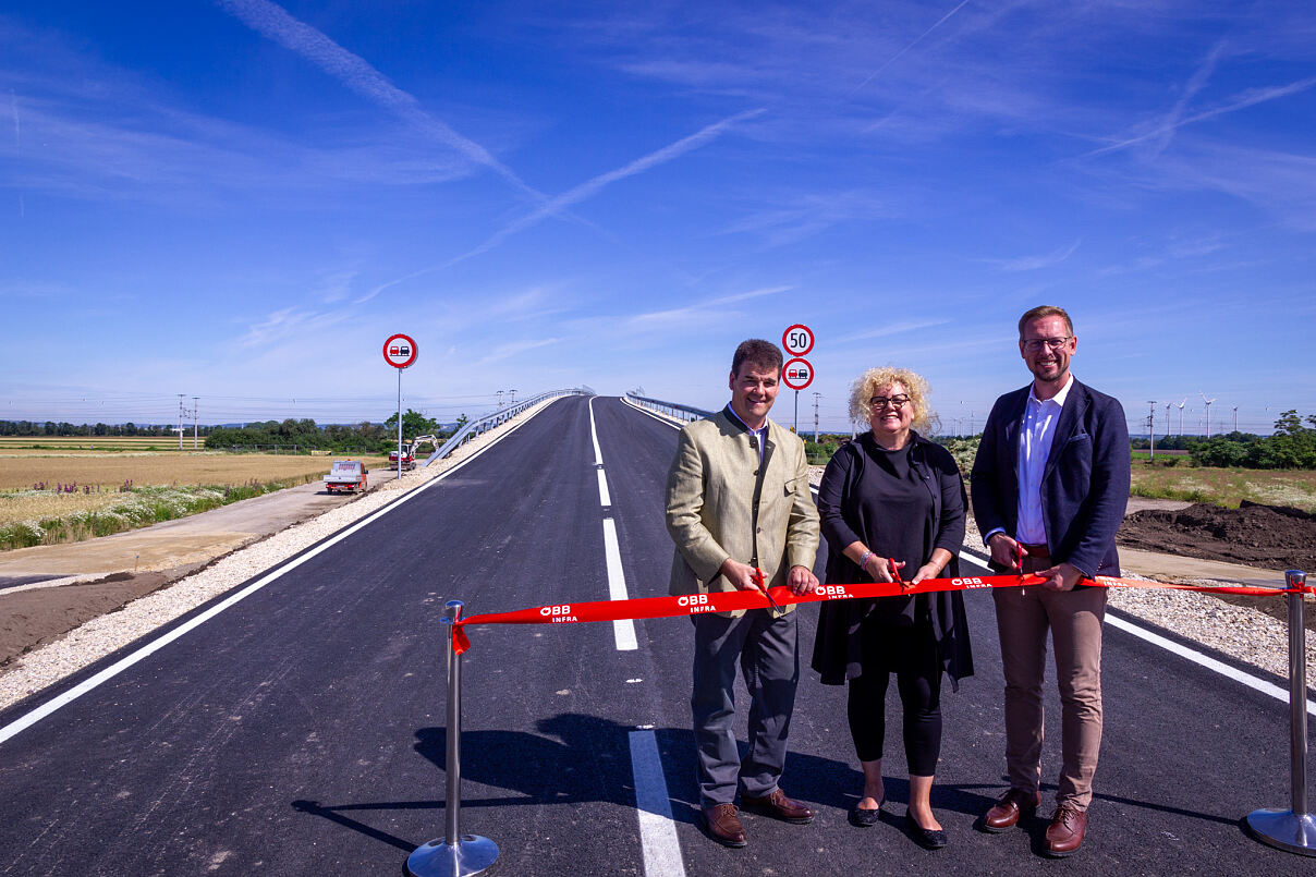 Neue Wirtschaftswegbrücke zwischen Aderklaa und Deutsch-Wagram eröffnet