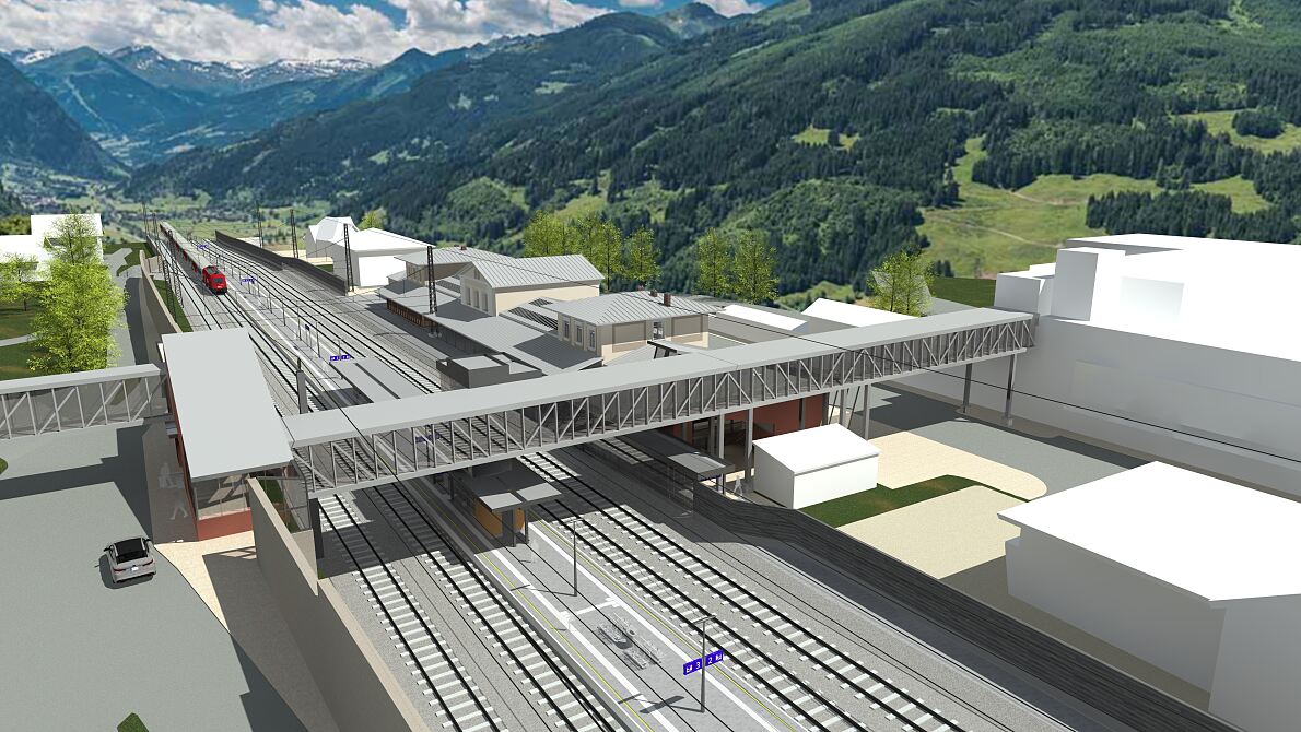 Visualisierung Bahnhof Bad Gastein