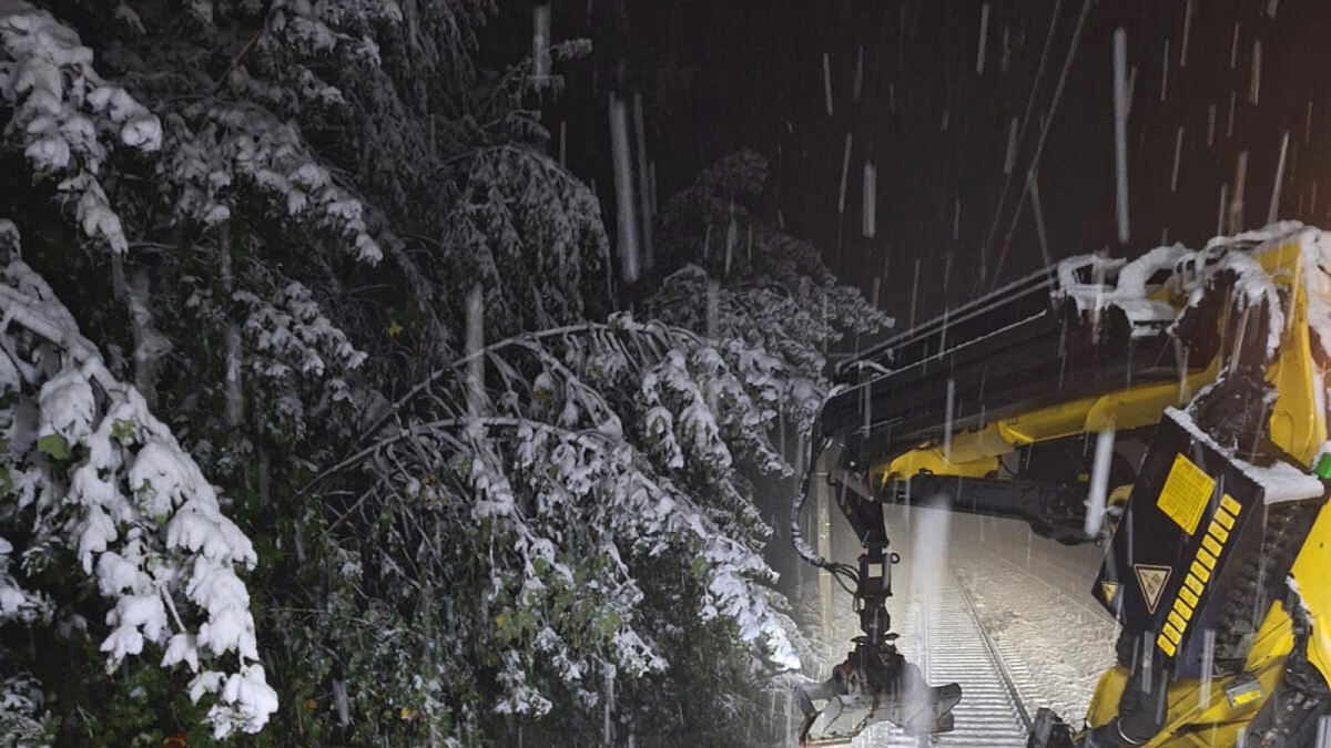 Schneefall am Tauern