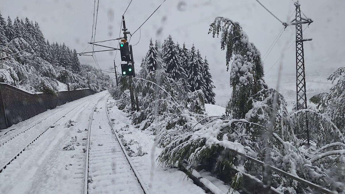 Schneefall am Tauern