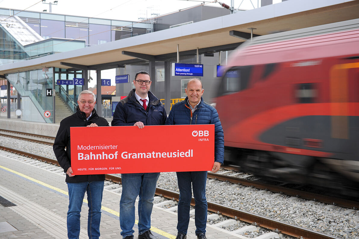 Umbau des Bahnhofs Gramatneusiedl abgeschlossen