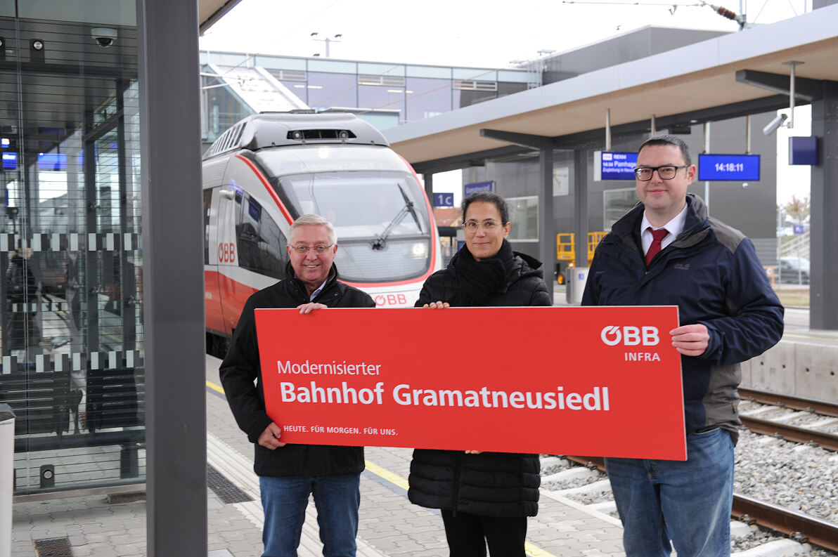 Umbau des Bahnhofs Gramatneusiedl abgeschlossen