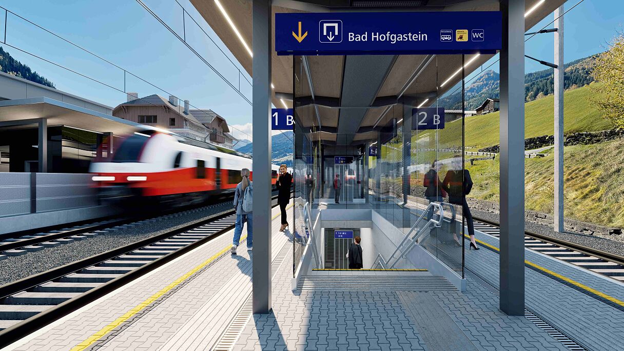 Visualisierung Bahnhof Bad Hofgastein